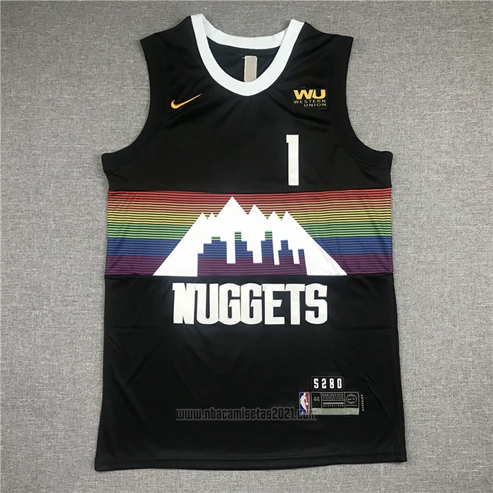 Camiseta Denver Nuggets Michael Porter JR. #1 Ciudad Negro
